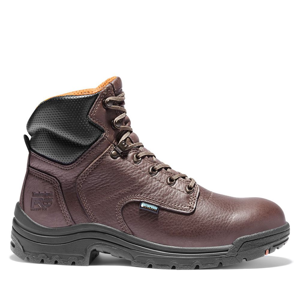Botas de Trabajo Timberland Hombre Pro® Titan® 6" Soft Toe Marrones Oscuro - Chile GZA-642570